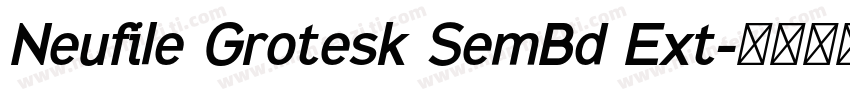 Neufile Grotesk SemBd Ext字体转换